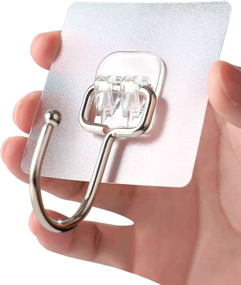 transparent-wall-hooks-mixed-adhesive hooks-jungle eye-pack-of-50-wall-hooks-hooks-that-sticks-on-wall-adhesive
hooks-strong-hooks-for-bathroom-adhesive-hooks-for-home-home-and-kitchen-hooks-hooks-stick-on-walls-strong-adhesive-hooks-adhesive-wall-hangers